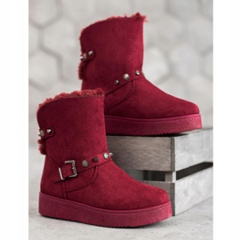 SHELOVET Mukluki s tryskami červené 2 SHELOVET Mukluki s tryskami červené 2