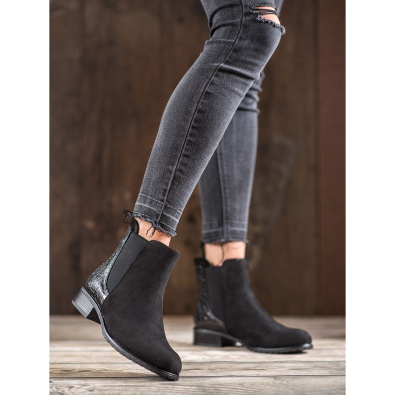 Erynn Černé boty Jodhpur Snake Print černý 2