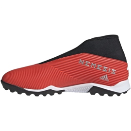 Kopačky Adidas Nemeziz 19.3 Ll Tf M G54686 vícebarevný červený 2