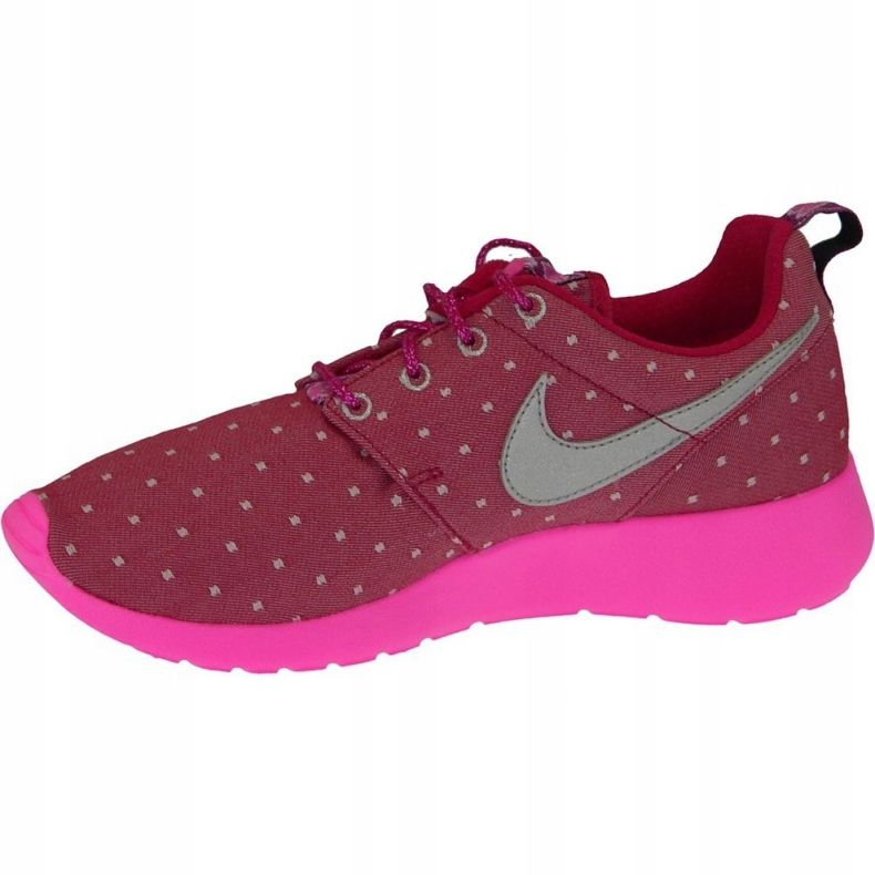 Boty Nike Rosherun Print Gs W 677784-606 růžový 2