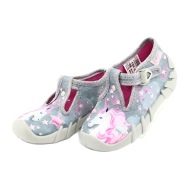 Dětská obuv Befado 110P363 růžový šedá 3