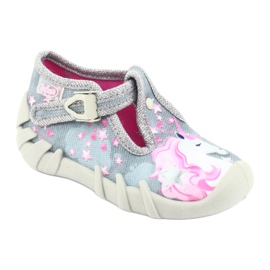 Dětská obuv Befado 110P363 růžový šedá 1