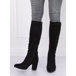 Klasické černé vysoké podpatky 750-05 černé černá 1