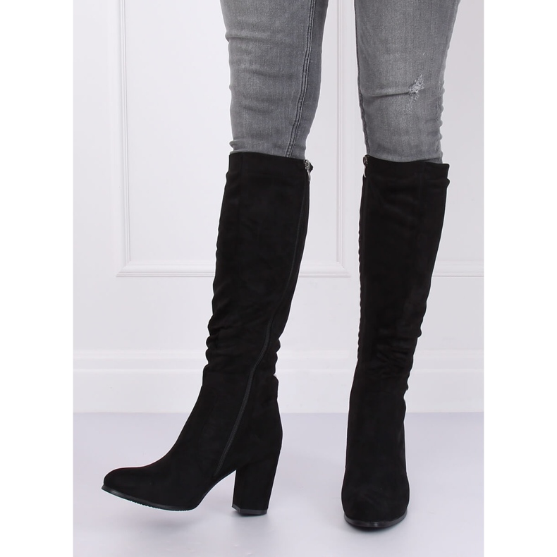 Klasické černé vysoké podpatky 750-05 černé černá 1