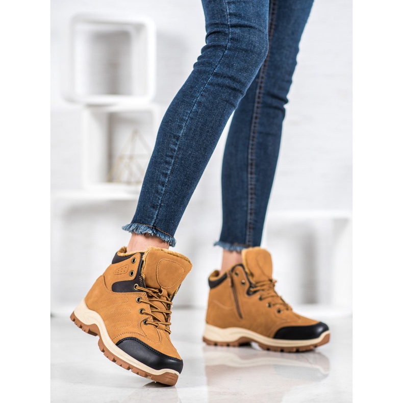 SHELOVET Izolované sportovní lapače hnědý 2