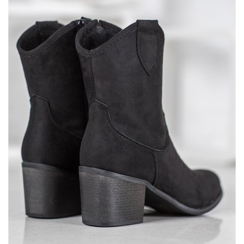 Super Mode Černé kovbojky černá 1