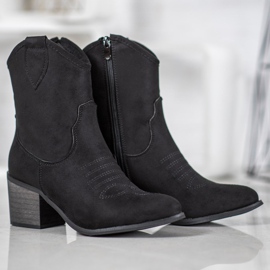 Super Mode Černé kovbojky černý 2