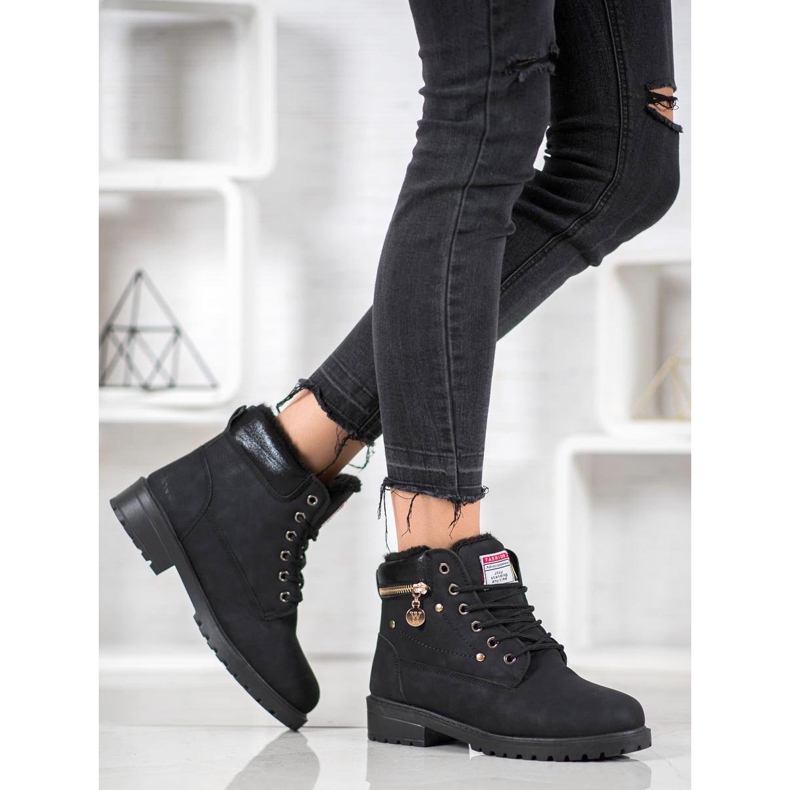 SHELOVET Trapery s ozdobným zámkem černá 1