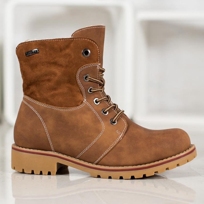 Super Me Teplé boty hnědý 2