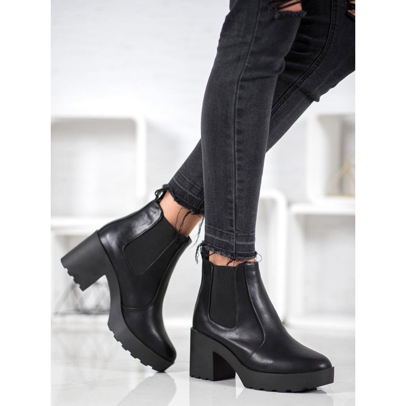 Weide Módní Chelsea boty černá 1