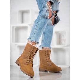 SHELOVET Velbloudí lovci s kožešinou hnědý 1