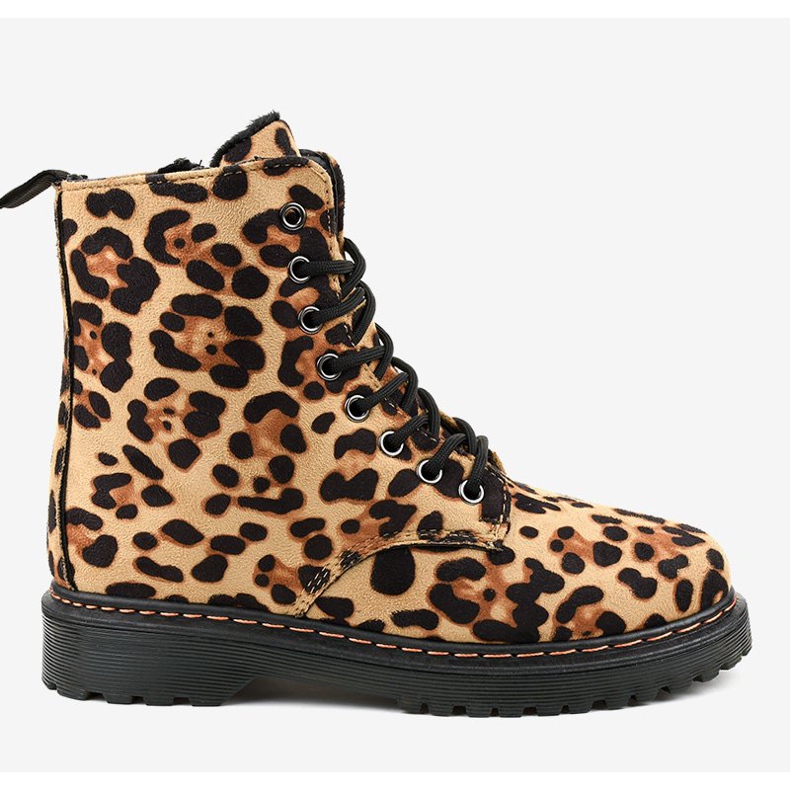 Panther zateplené boty DJH01-18 hnědý 2