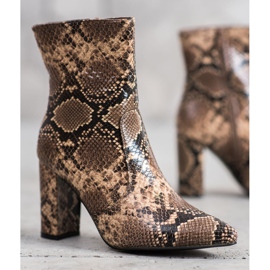 Seastar Snake Print Boot hnědý vícebarevný 5