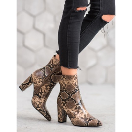 Seastar Snake Print Boot hnědý vícebarevný 2