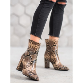 Seastar Snake Print Boot hnědý vícebarevný 3