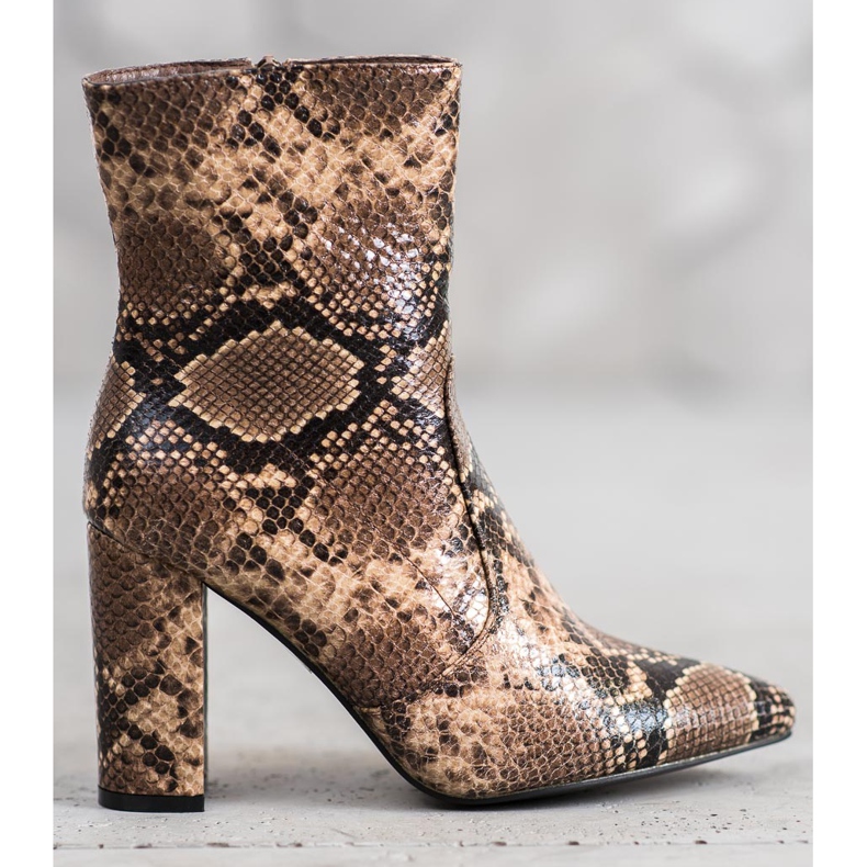 Seastar Snake Print Boot hnědý vícebarevný 1