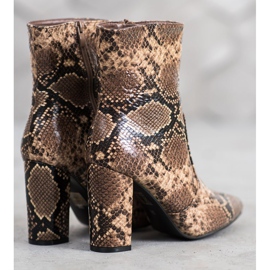 Seastar Snake Print Boot hnědý vícebarevný 4