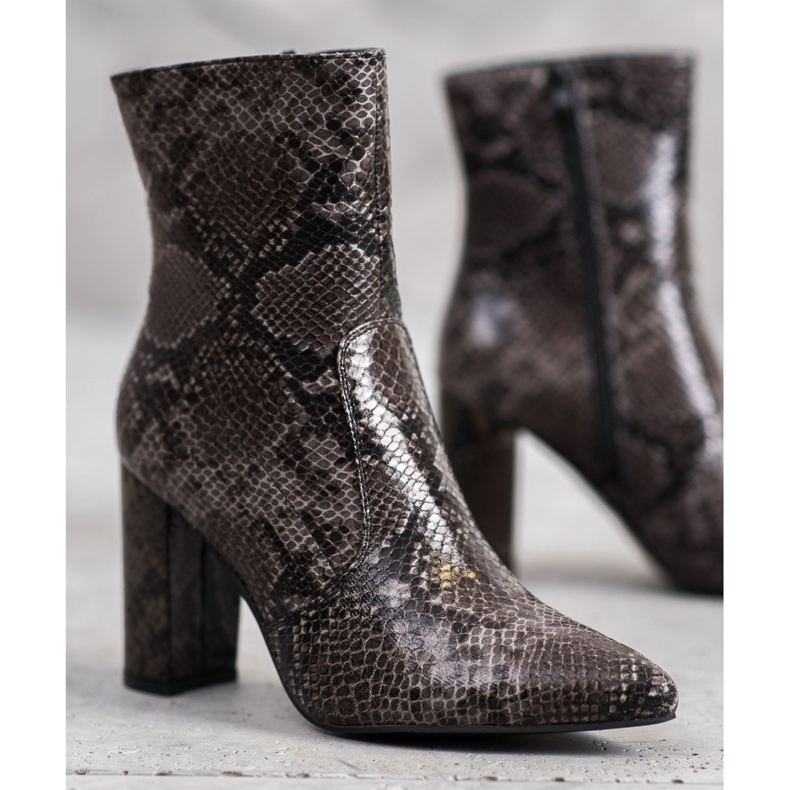 Seastar Snake Print Boot hnědý vícebarevný 1