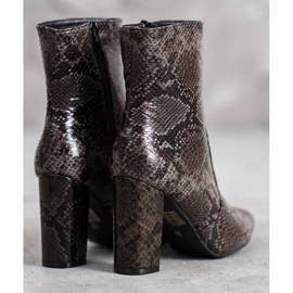 Seastar Snake Print Boot hnědý vícebarevný 5