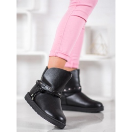 SHELOVET Mukluki s eko kůží černý 2