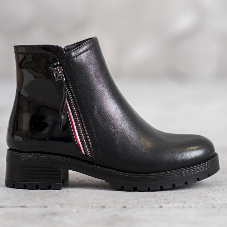 SHELOVET Pracovníci s ozdobným zámkem černá 1