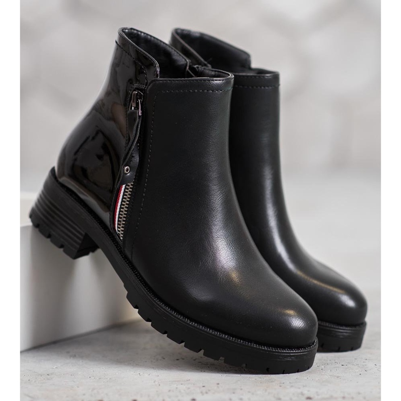 SHELOVET Pracovníci s ozdobným zámkem černá 2