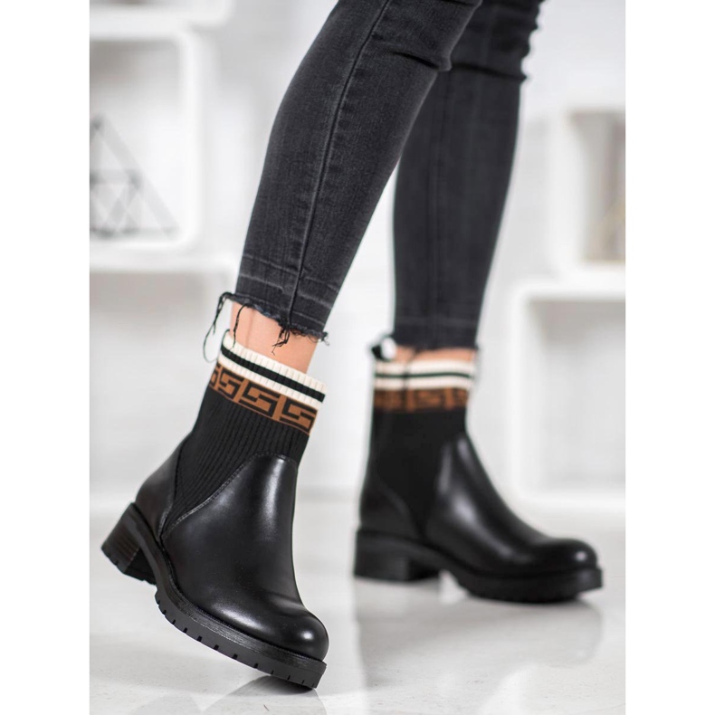 Gogo Nazouvací boty z eko kůže černá 2