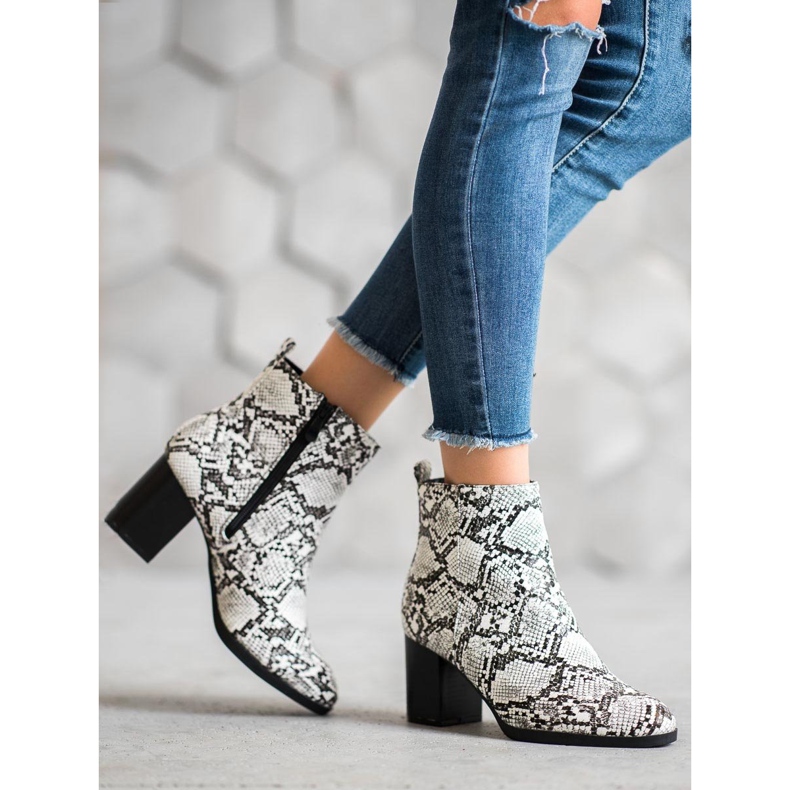 Weide Snake Print Booties vícebarevný 1