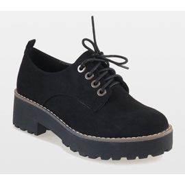 Černé boty na podpatku LL183 černá 1 Černé boty na podpatku LL183 černá 1