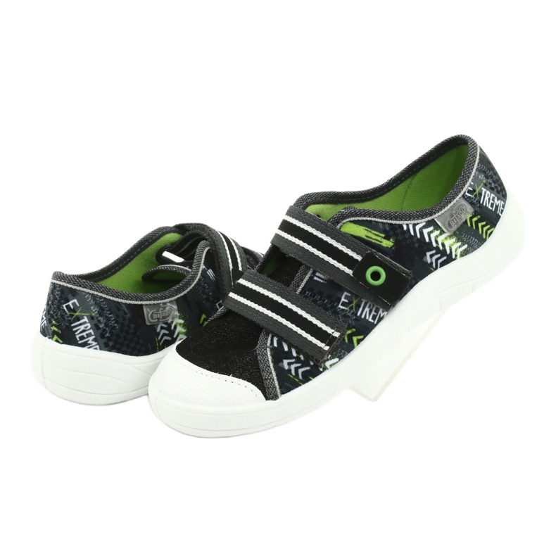 Dětské boty Befado 672Y069 černý šedá zelený 4