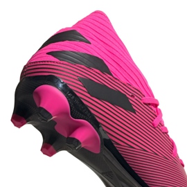 Boty Adidas Nemeziz 19.3 Mg M 024 EF8024 růžový fialový 2