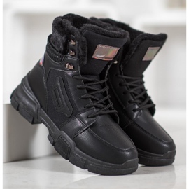 SHELOVET Sportovní boty s efektem Holo černá 1