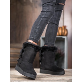 SHELOVET Mukluki S Mašlí černá 1 SHELOVET Mukluki S Mašlí černá 1