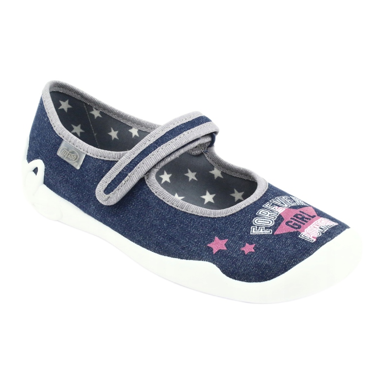 Dětská obuv Befado 114Y369 modrý růžový šedá 1