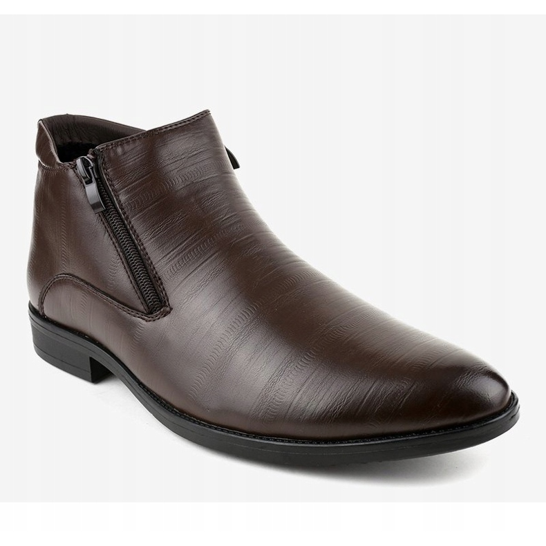 Hnědé zateplené boty HL1002-3 hnědý 1