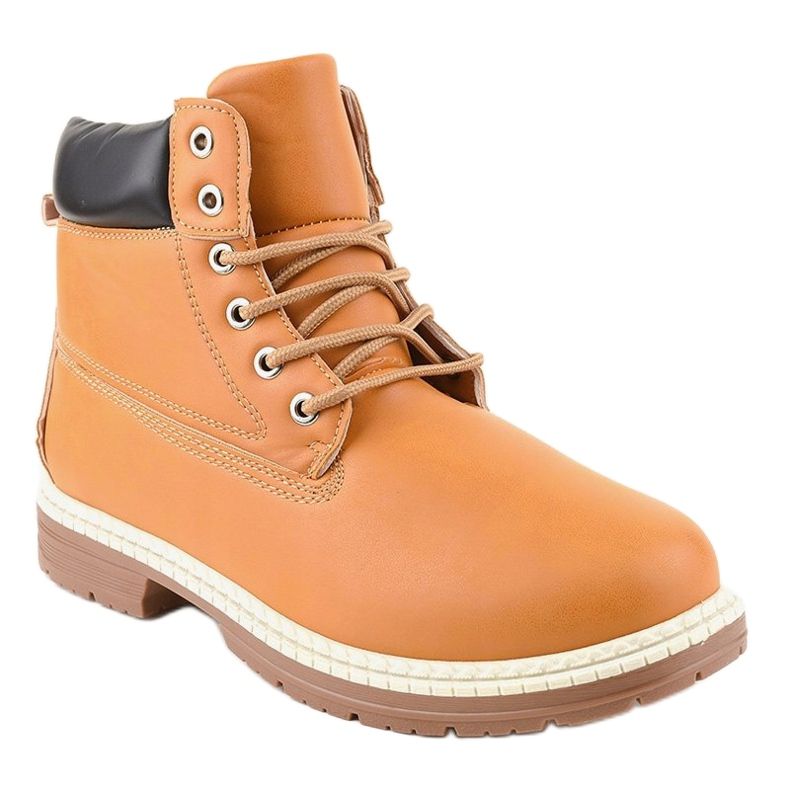 Hnědě izolované sněhové boty C-9U5-8 hnědý 1