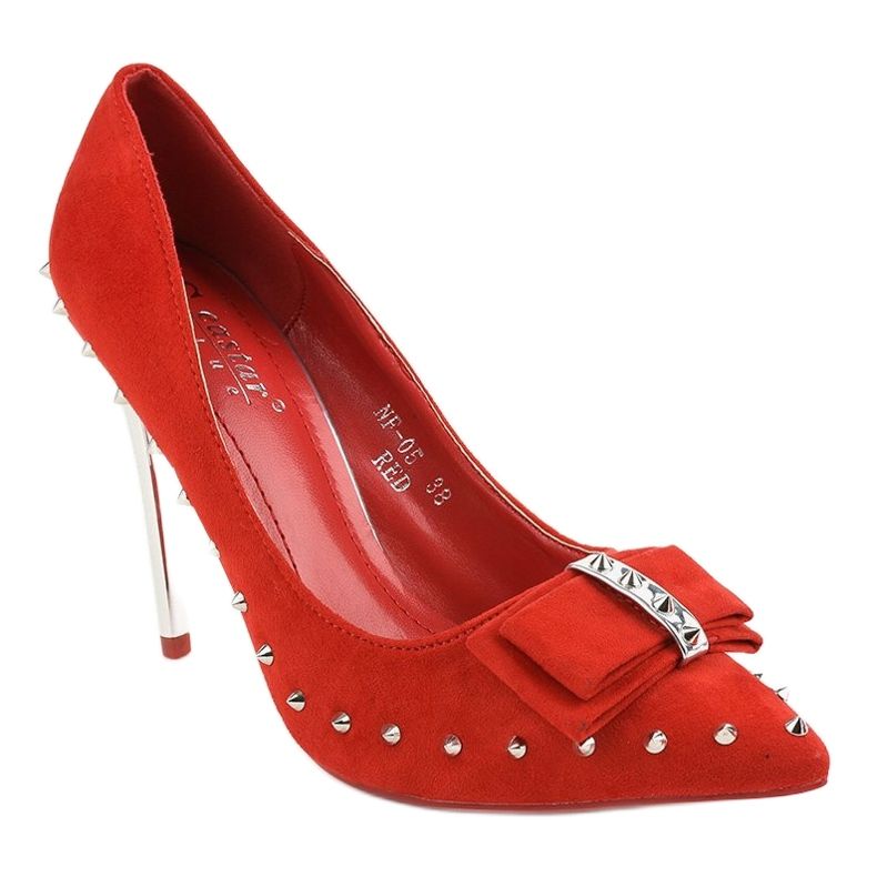 Červené lodičky na patě NF-05 1