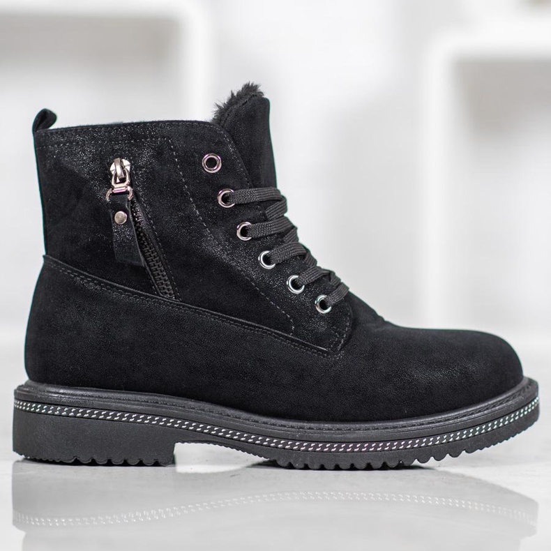 SHELOVET Trapery se třpytkami černá 2