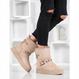 SHELOVET Mukluki s tryskami hnědý 2 SHELOVET Mukluki s tryskami hnědý 2