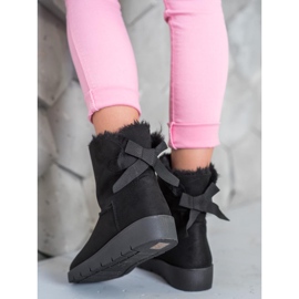 SHELOVET Černý Mukluki Na Platformě 1