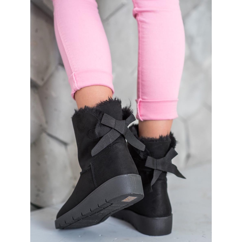 SHELOVET Černý Mukluki Na Platformě černá 1