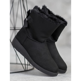 SHELOVET Černý Mukluki Na Platformě černá 2