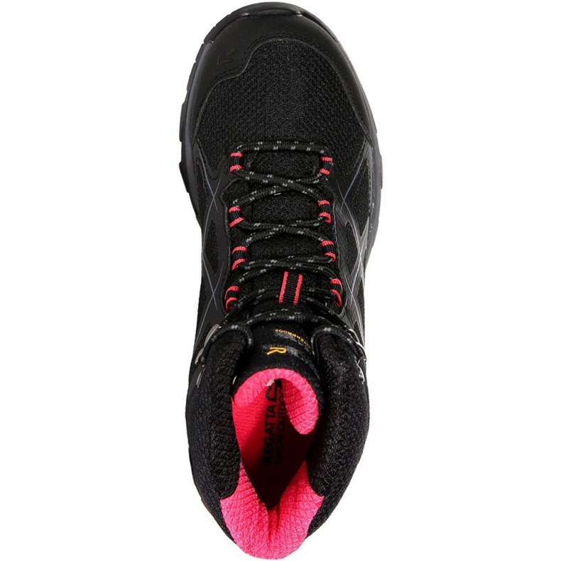 Boty Regatta Wms Kota Mid W RWF490 7HQ černá růžový 1 Boty Regatta Wms Kota Mid W RWF490 7HQ černá růžový 1