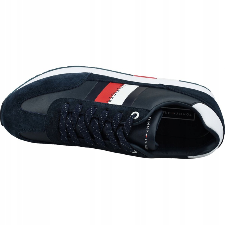 Firemní kožený vlajkový běžec Tommy Hilfiger M FM0FM02380 403 námořnická modrá 2