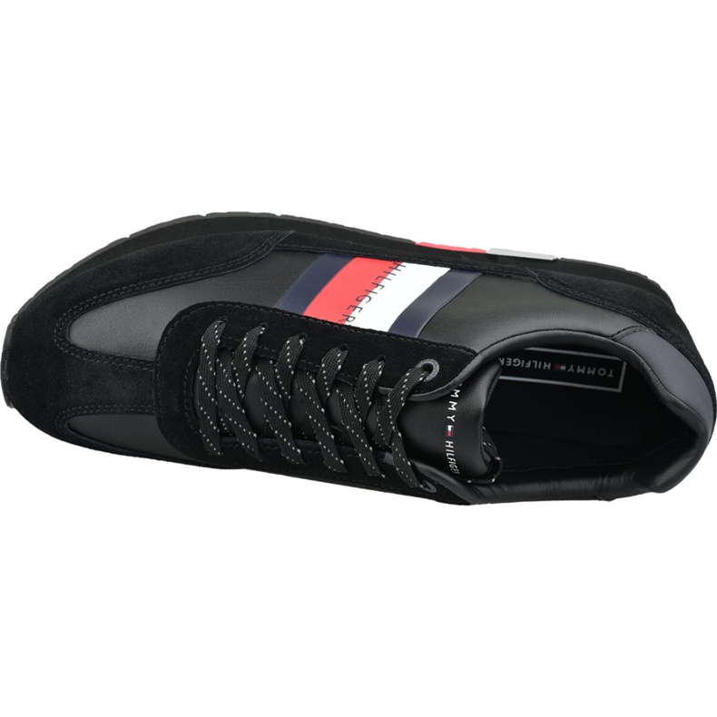 Boty Tommy Hilfiger Corporate Leather Flag Runner M FM0FM02380 990 černý 2