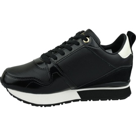 Tommy Hilfiger kožené klínové tenisky W FW0FW04420 990 černý 1