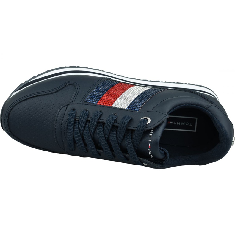 Boty Tommy Hilfiger Tommy Retro Crystal Sneaker W FW0FW04683 Cki námořnická modř 2
