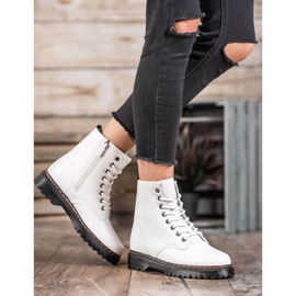 SHELOVET Bílí dělníci s eko kůží bílý 1