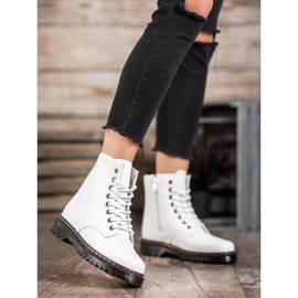 SHELOVET Bílí dělníci s eko kůží bílý 2