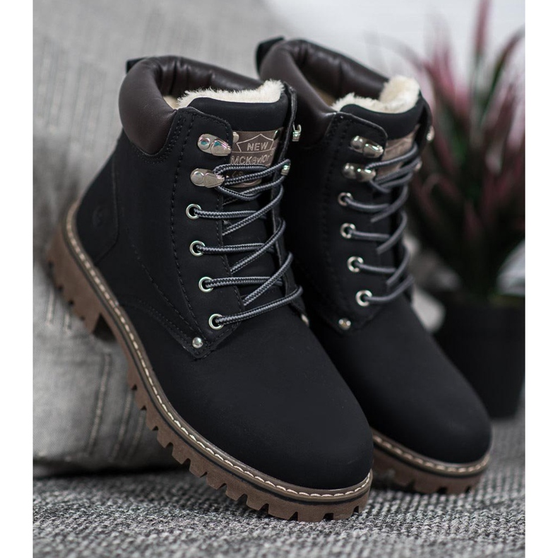 Mckeylor Černí lovci s kožešinou černý 1